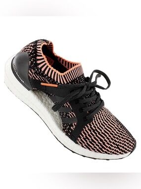 Women's adidas Ultra Boost X Glow Orange Running Shoes BA8278 sz 8 Women's